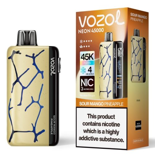 Puff Vozol Neon 45000 Taff Sour Mango Pineapple - Puff Vozol